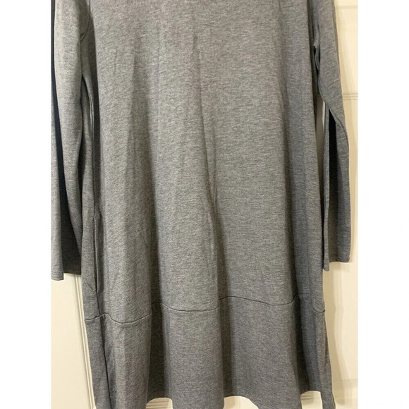 J Jill Purejill Luxe Tencel Shift Dress Gray Size Medium Has Pockets Soft (B5) - Picture 3 of 7